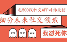 超500款社交APP对标微信,细分未来社交领域