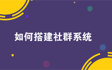 如何搭建一个社群系统