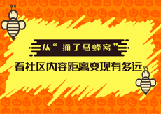 从“捅了马蜂窝”看社区内容距离变现有多远